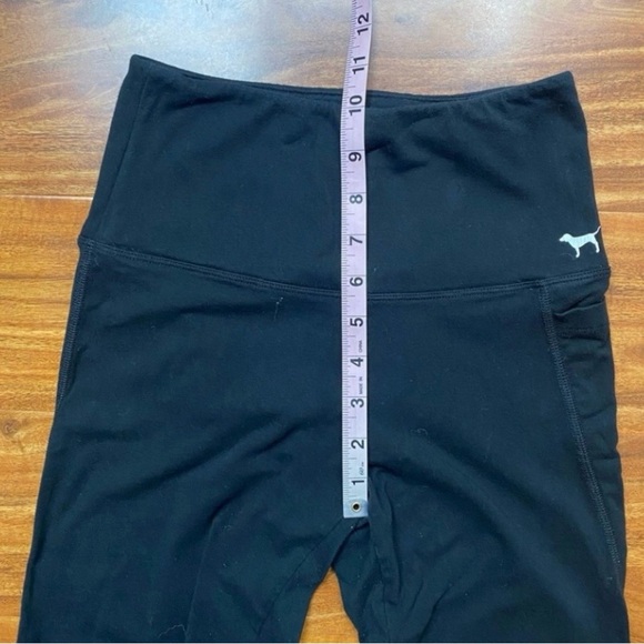 Pink Victoria's Secret Yoga Womens Black Soft High Waist Cutout Leggings Size XS - Picture 15 of 16